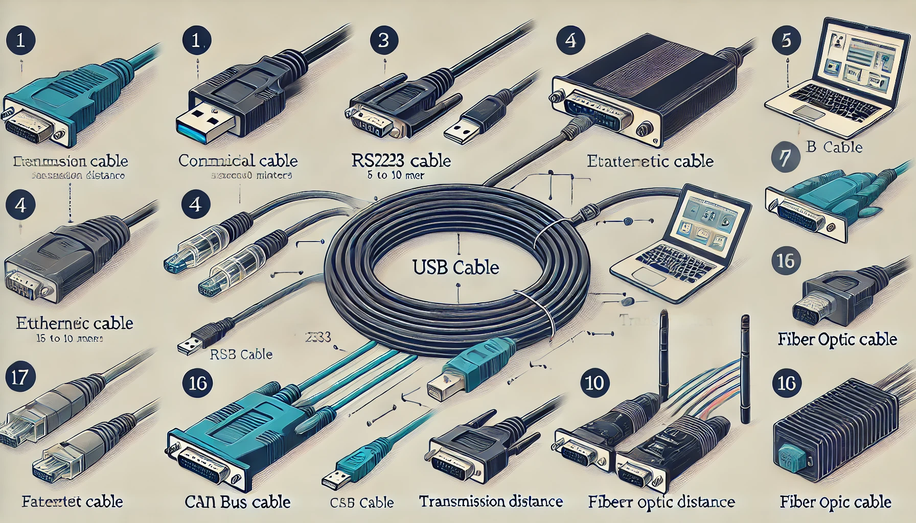 Communication Distances Of Different Types Of Transmission Lines Just