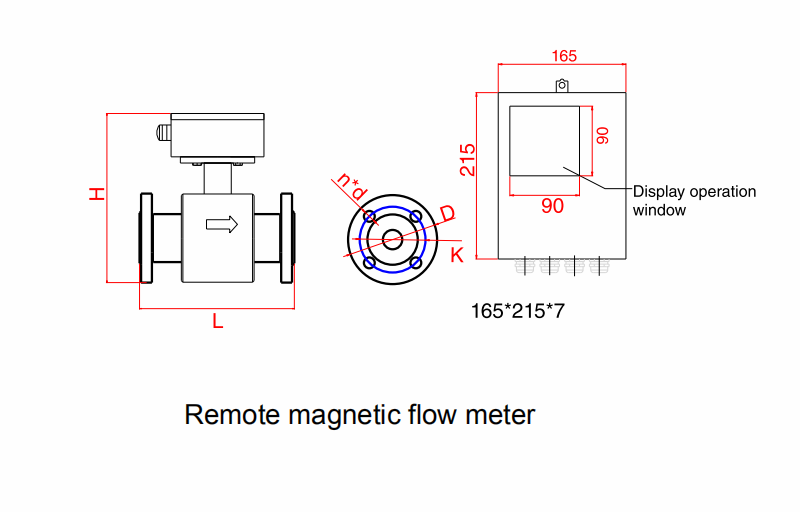 flow meter dimensions Just Measure it