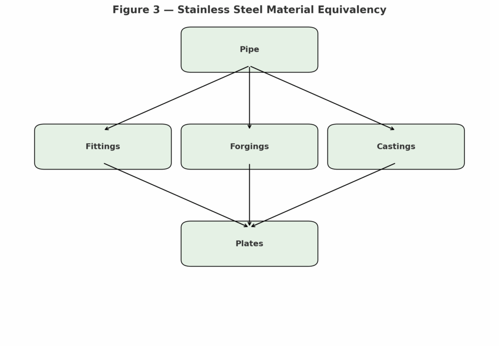 Common ASTM/ASME Material Equivalency for Product Forms - Just Measure it