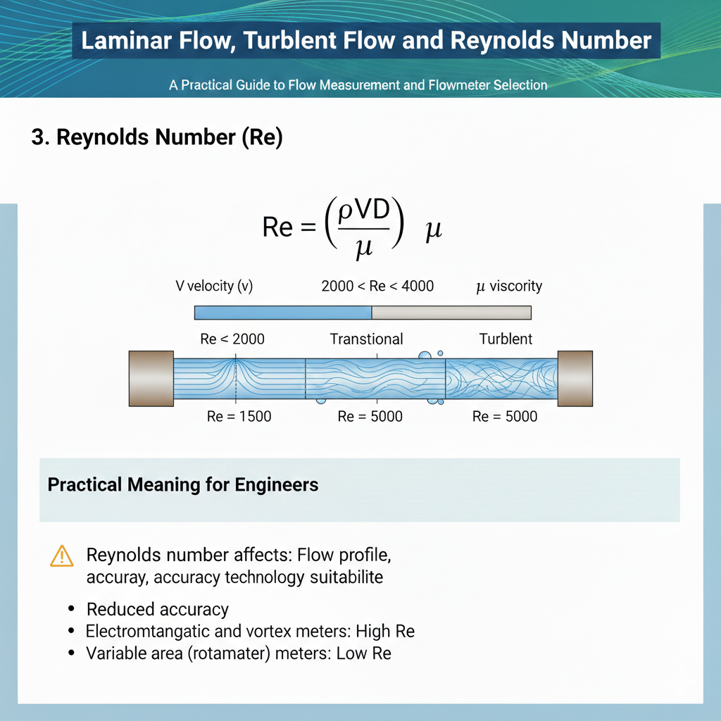 Laminar Flow, Turbulent Flow and Reynolds Number - Just Measure it