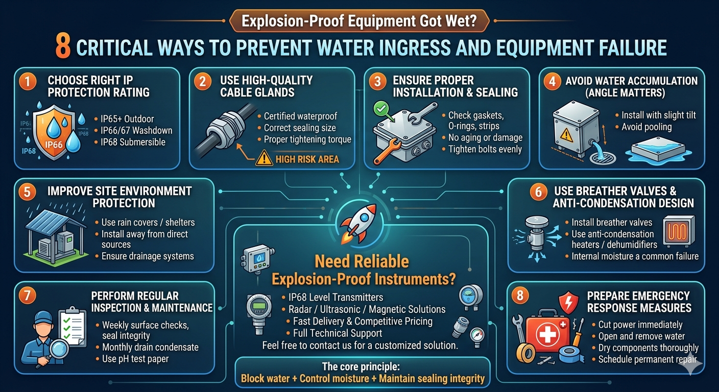Implosion Protection Explosion-Proof Equipment Got Wet? - Just Measure it
