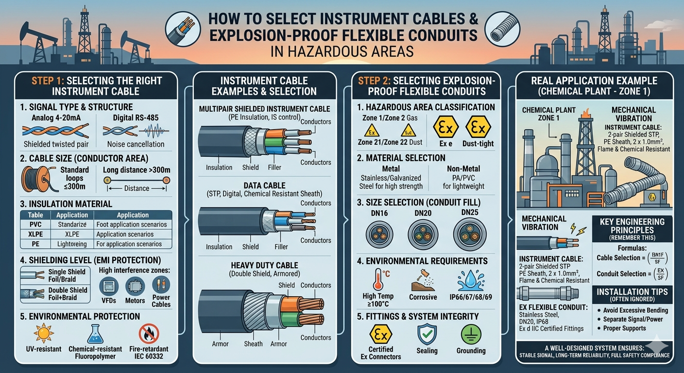 How to Select Instrument Cables and Explosion-Proof Flexible Conduits ...