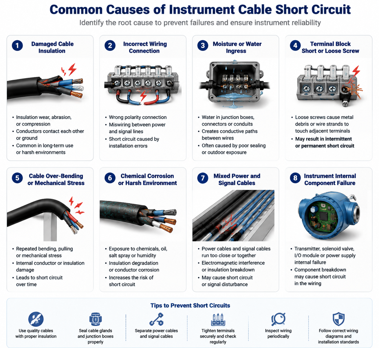 Industrial Instrument Wiring Short Circuit: Causes, Troubleshooting ...