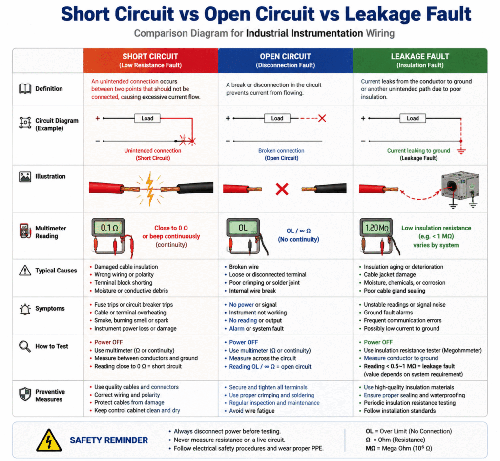 Industrial Instrument Wiring Short Circuit: Causes, Troubleshooting ...